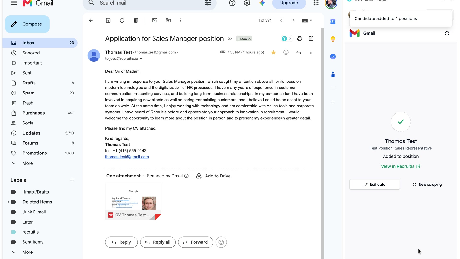 Outlook and Gmail plugin