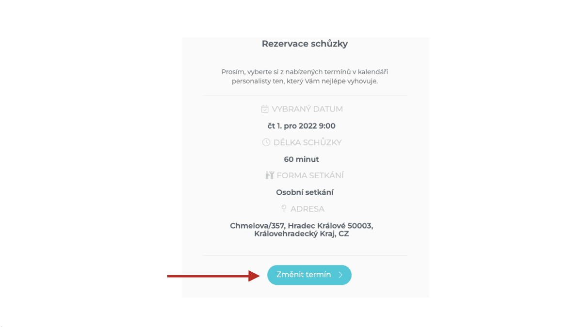 Změna termínu