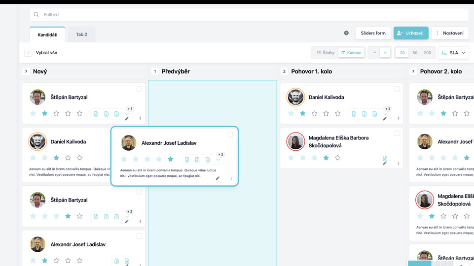 Kanban pohled