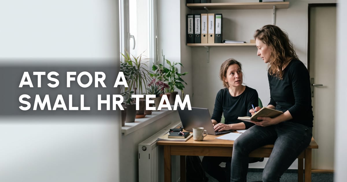 Which recruitment software should a small HR team choose?