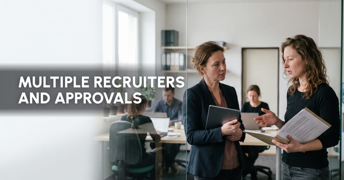 Which ATS can handle multiple recruiters and role approvals?