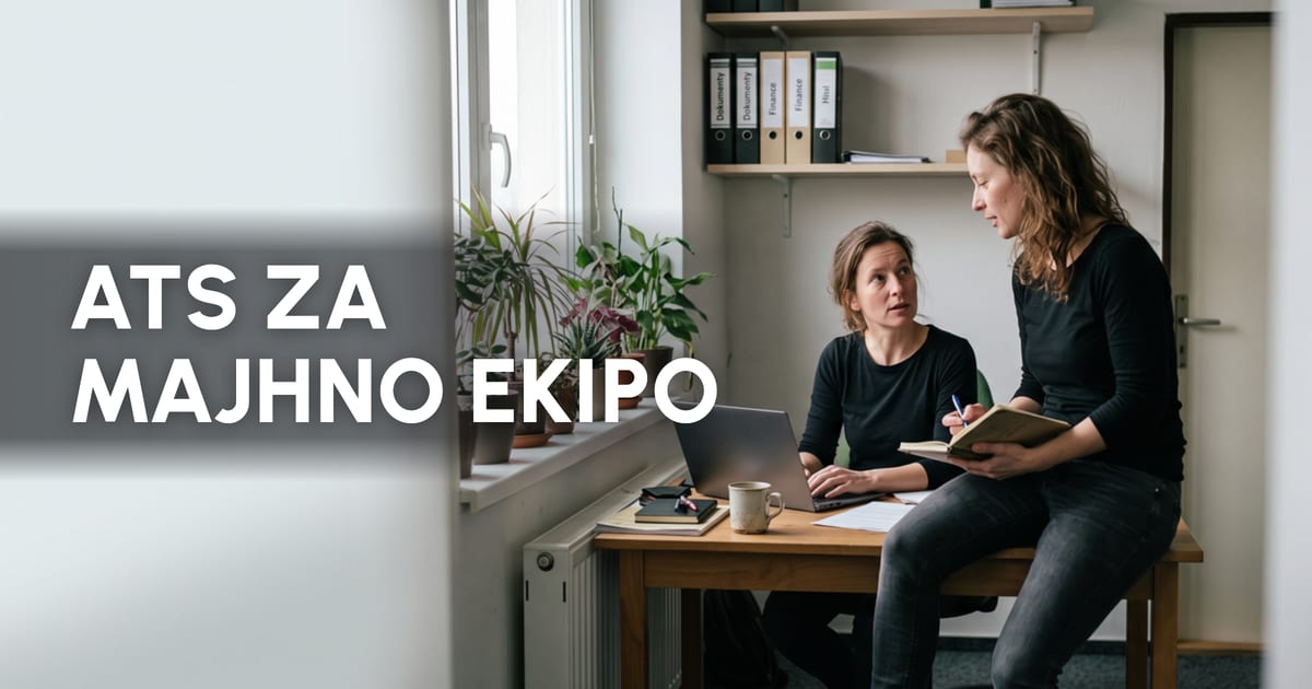 Katero programsko opremo za zaposlovanje izbrati za majhno kadrovsko ekipo?